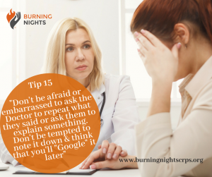 18 Tips Preparing You For Your Pain Appointment – Tip 15 –  Don’t be afraid to ask the Doctor