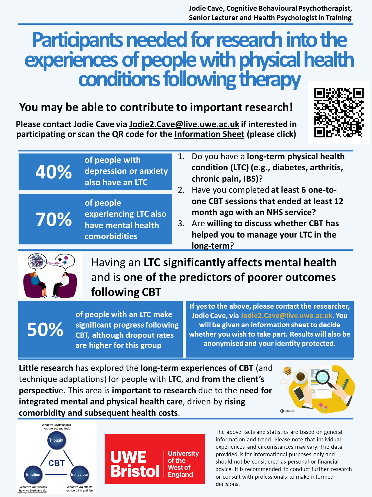 Research participant recruitment poster